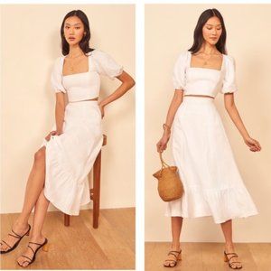 NWT Reformation Yucca Linen Two Piece